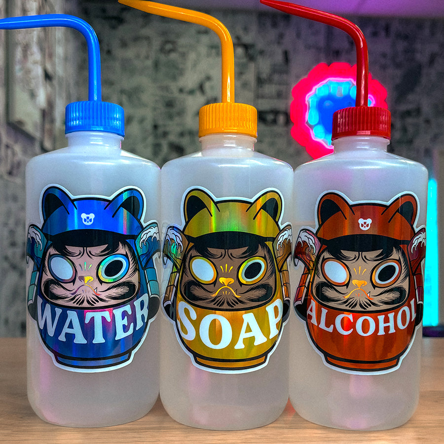 DARUMA TATTOO BOTTLE STICKER SET