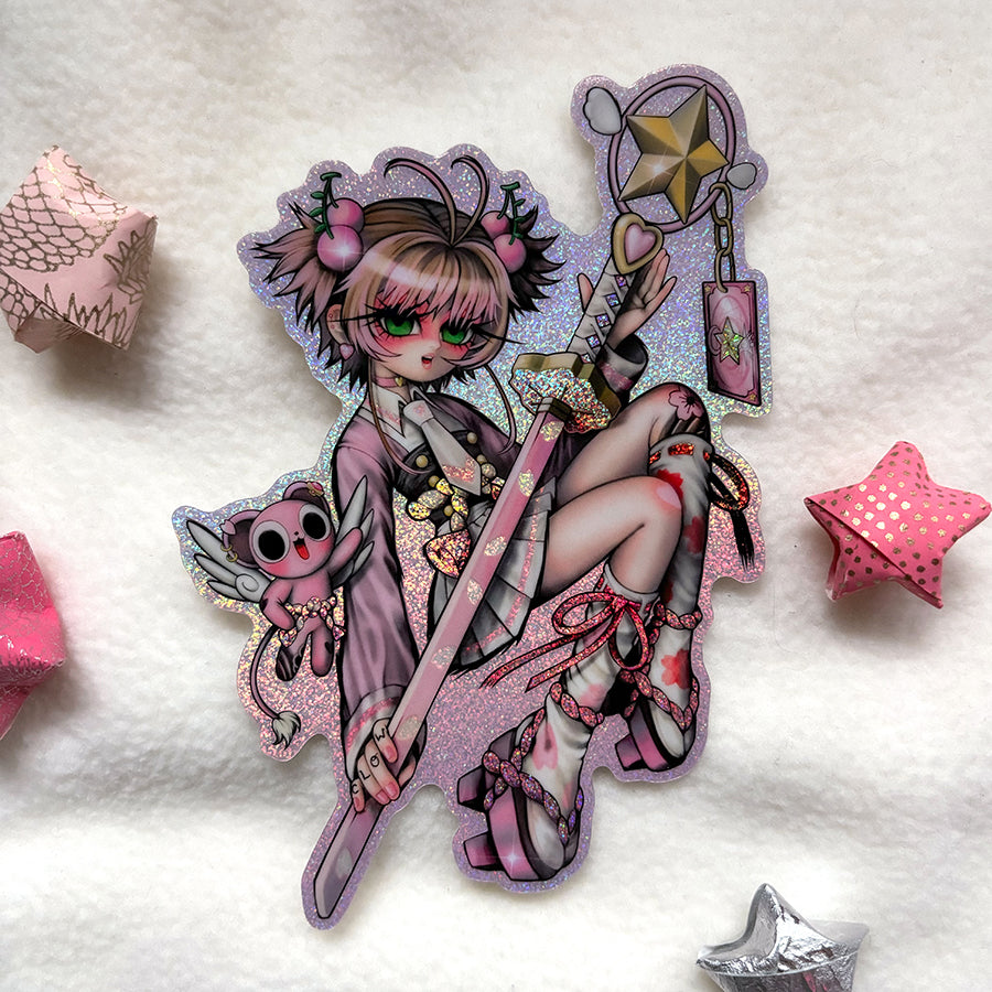 CARDCAPTOR PINK STICKER