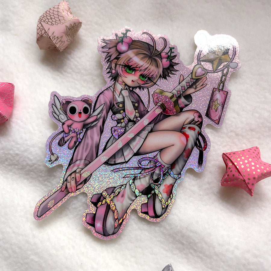 CARDCAPTOR PINK STICKER