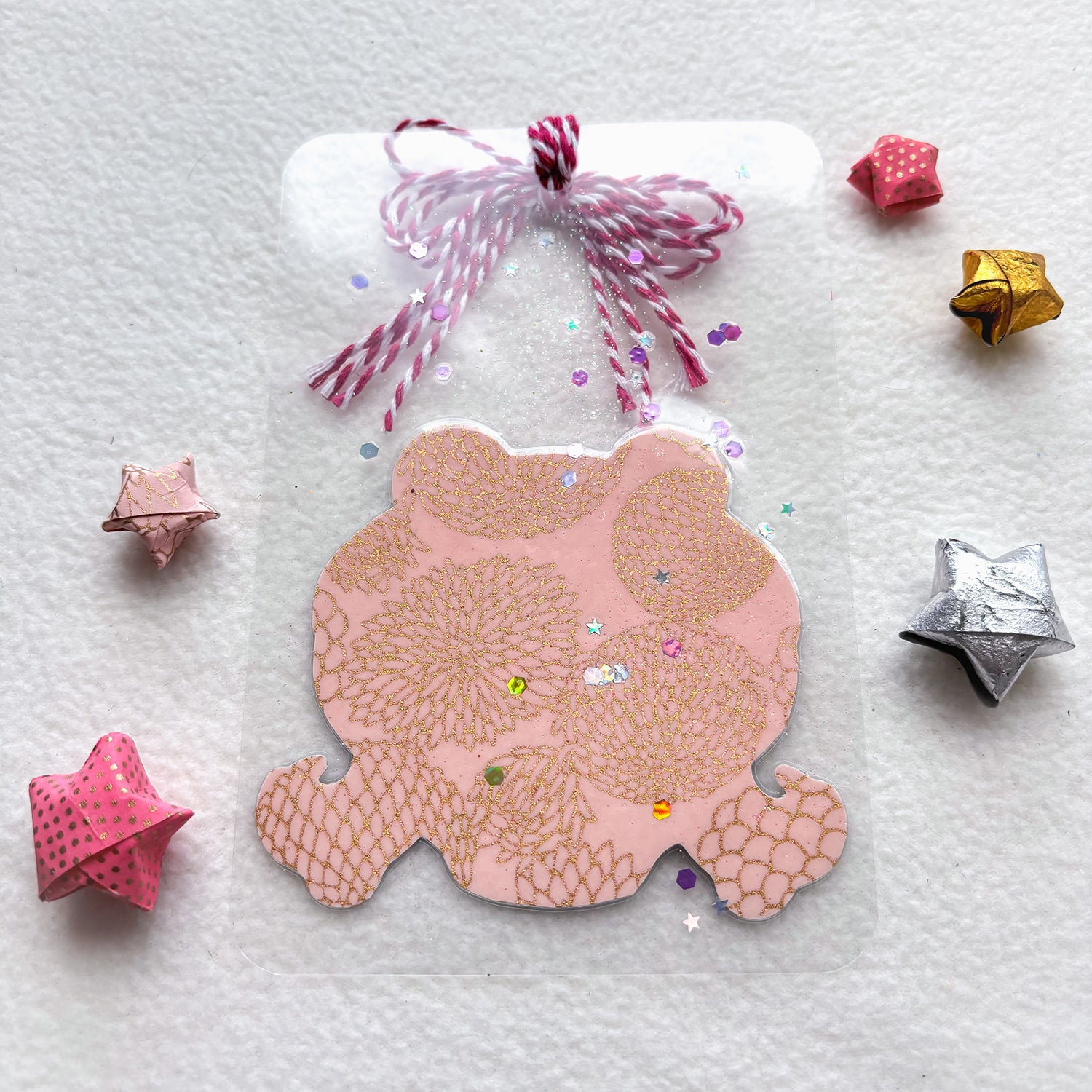 SAILOR MOON DARUMA CLEAR HANDMADE BOOKMARK