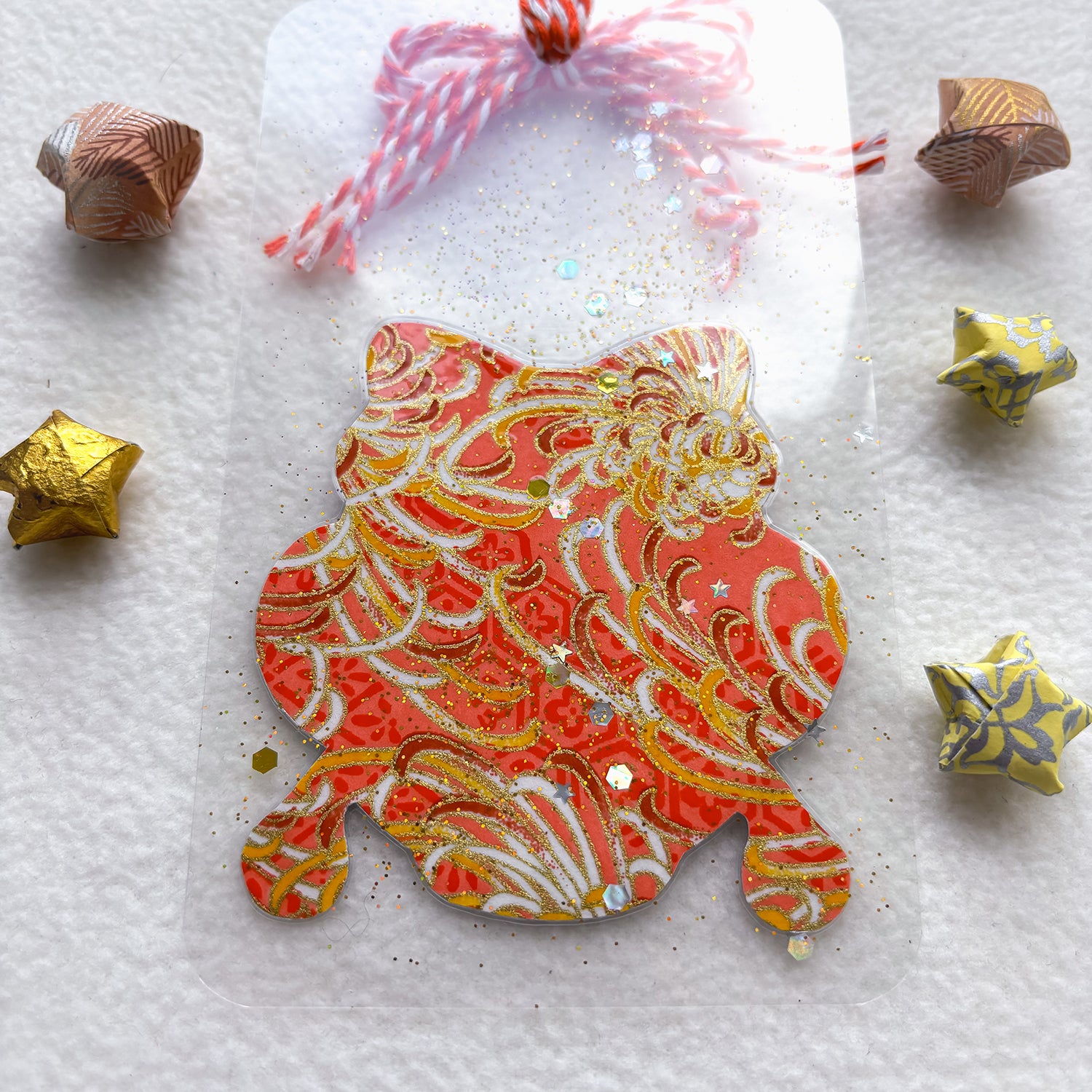 SAILOR VENUS DARUMA CLEAR HANDMADE BOOKMARK