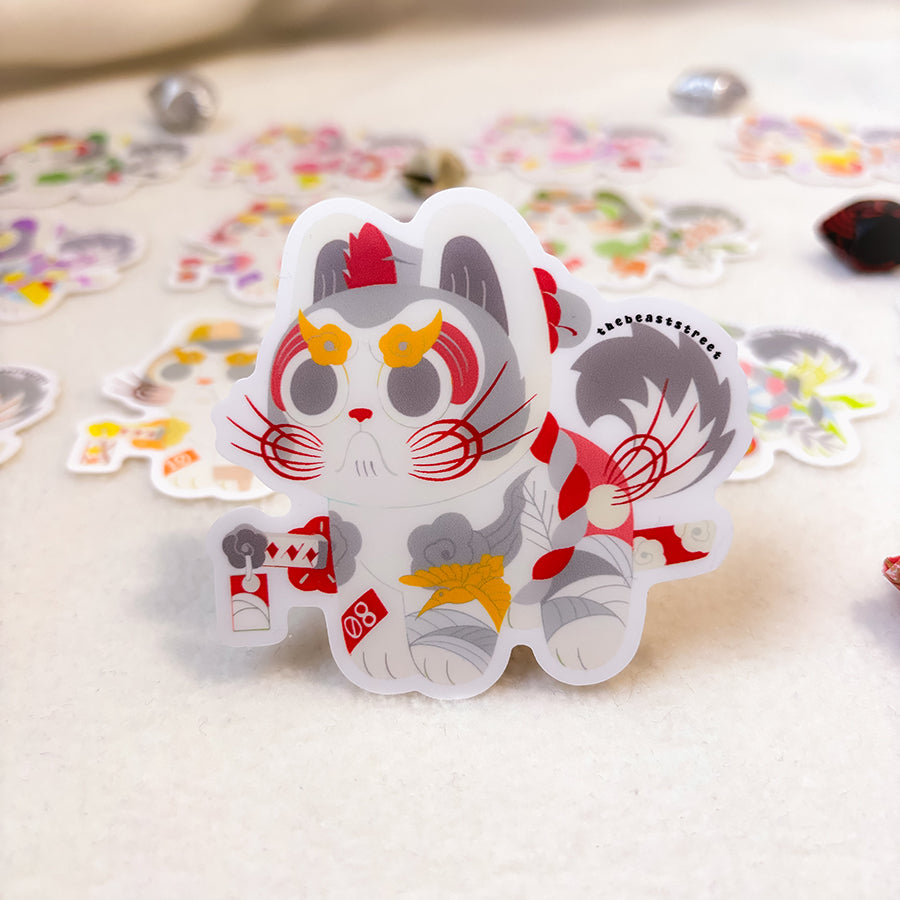 AUGUST HANAFUDA INU HARIKO STICKER