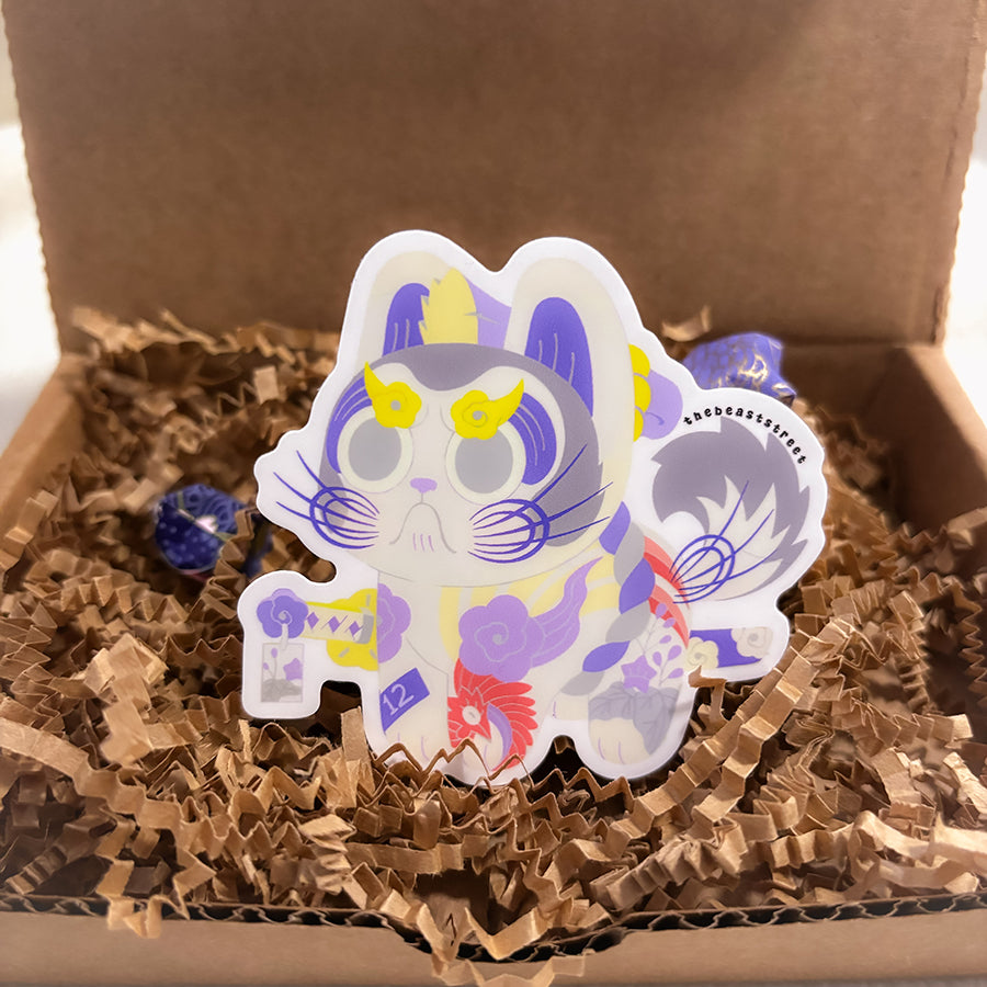 DECEMBER HANAFUDA INU HARIKO STICKER