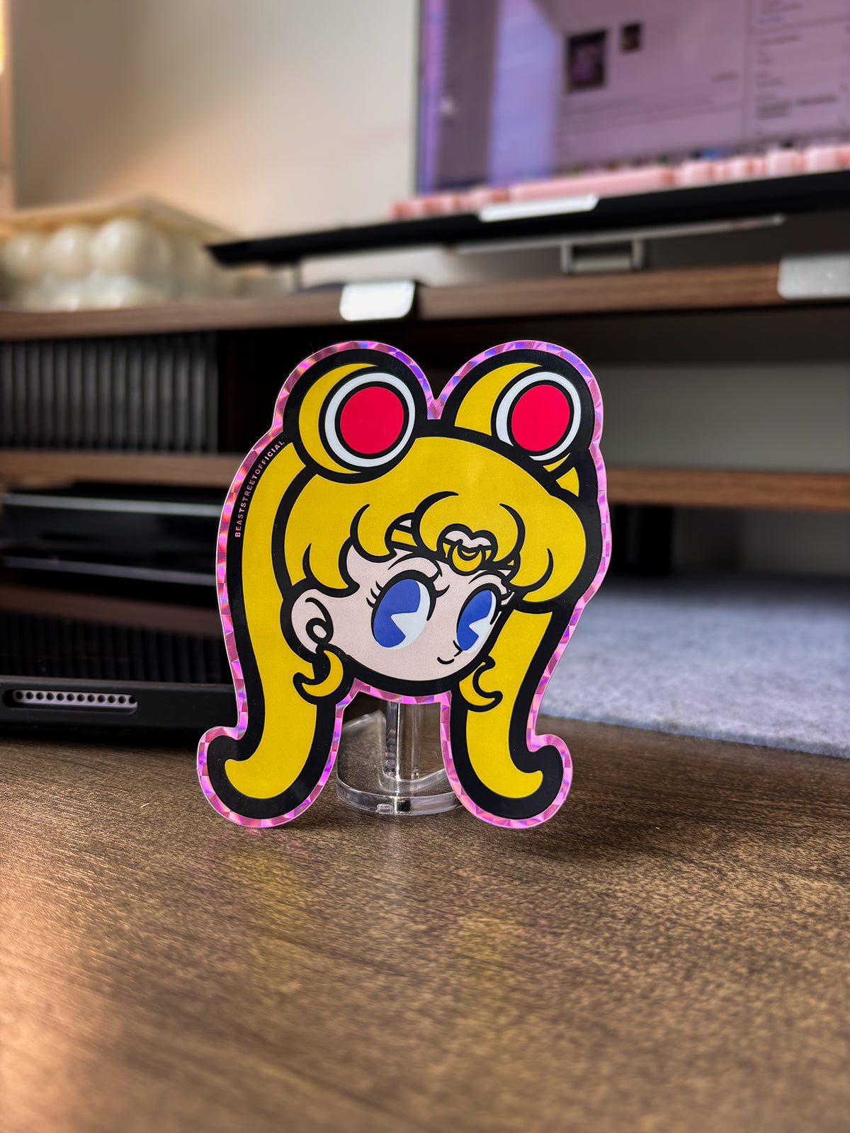 TOON HEAD MOON STICKER