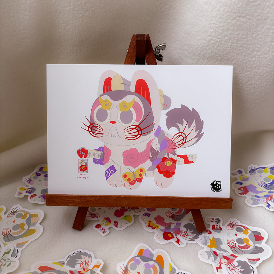 JUNE HANAFUDA INU HARIKO MINI PRINT