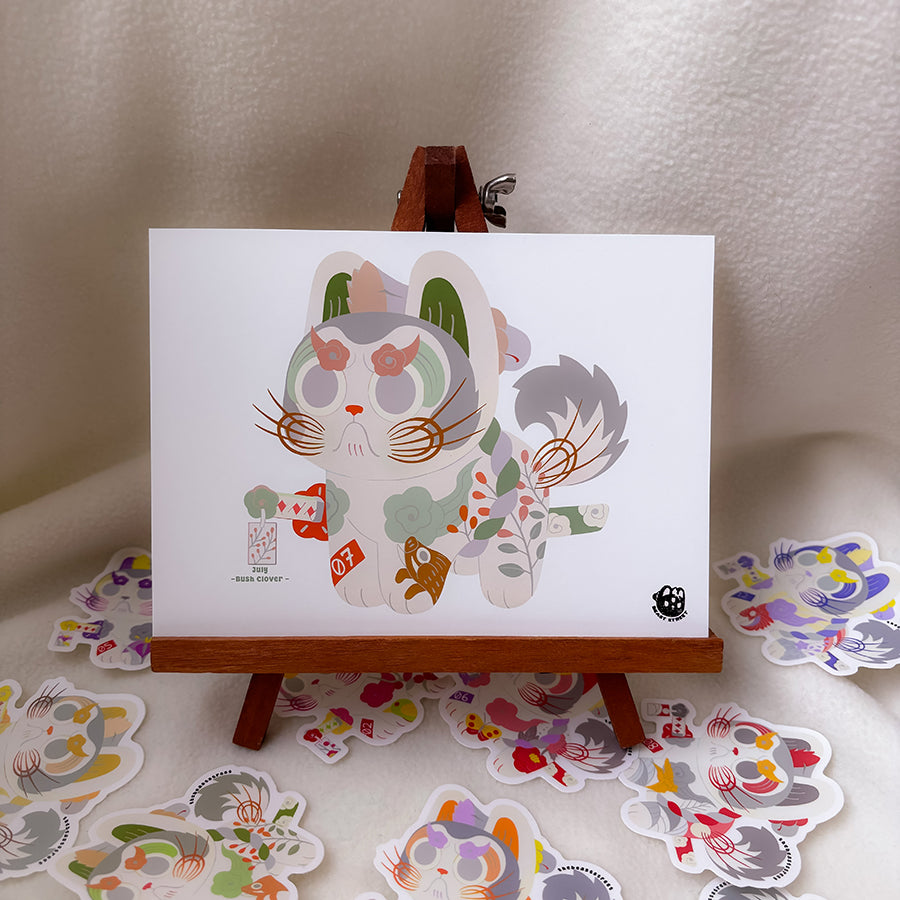 JULY HANAFUDA INU HARIKO MINI PRINT