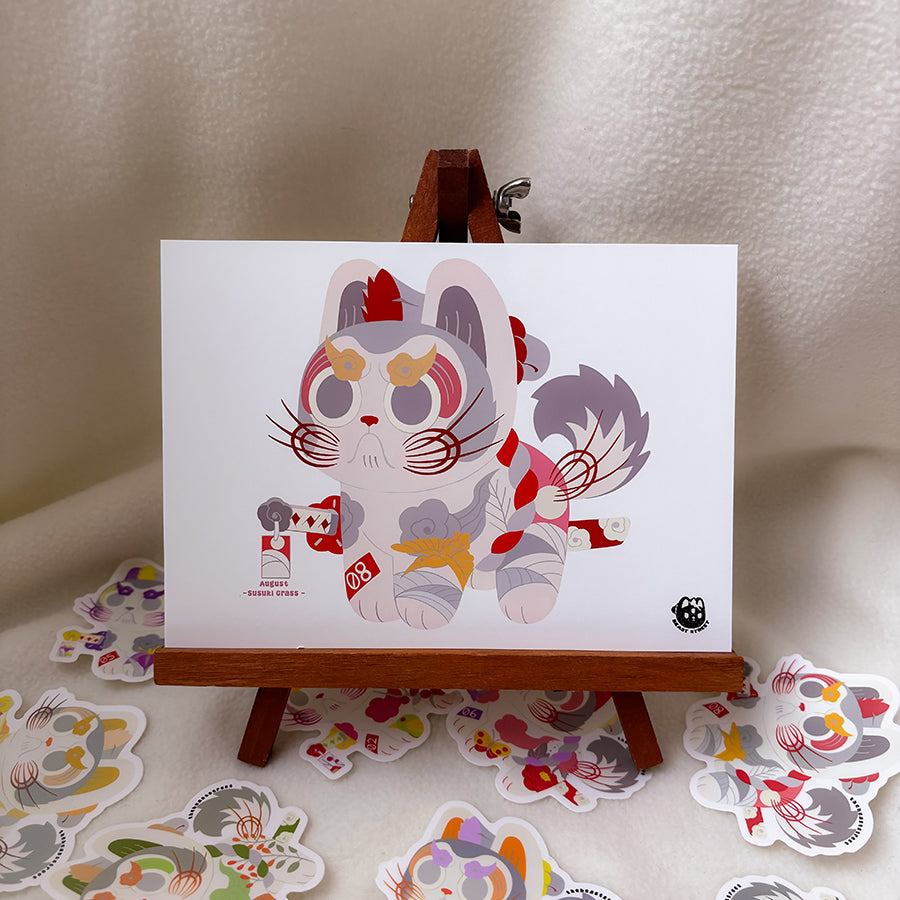AUGUST HANAFUDA INU HARIKO MINI PRINT