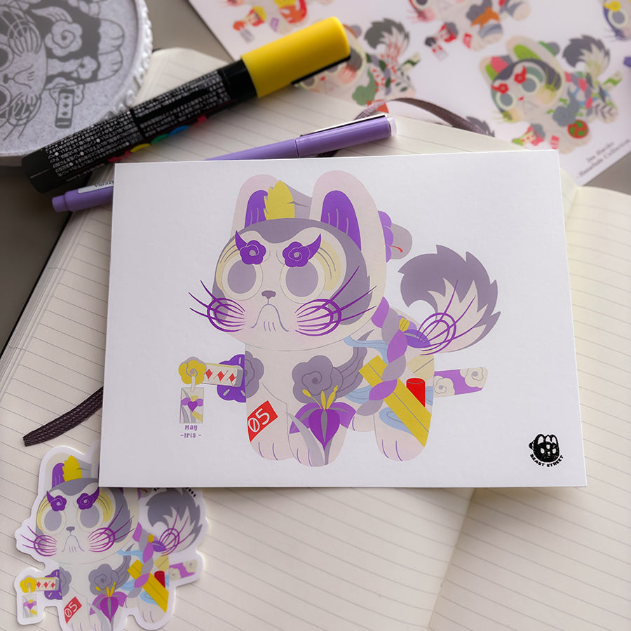 MAY HANAFUDA INU HARIKO MINI PRINT