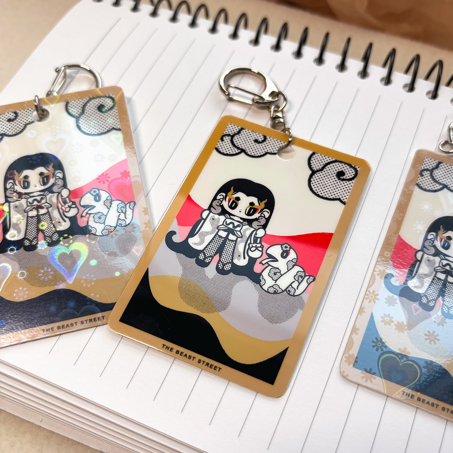 YEAR OF THE SNAKE CARD KEYCHAIN