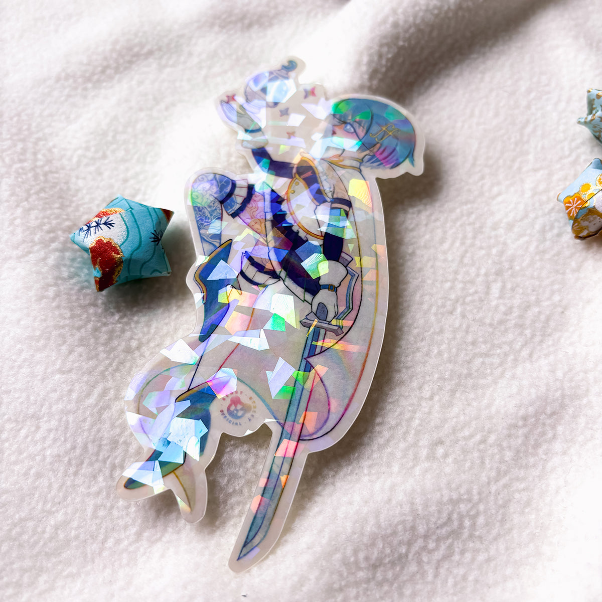 MAGICAL GIRL SAYAKA SPARKLE TRANSPARENT STICKER