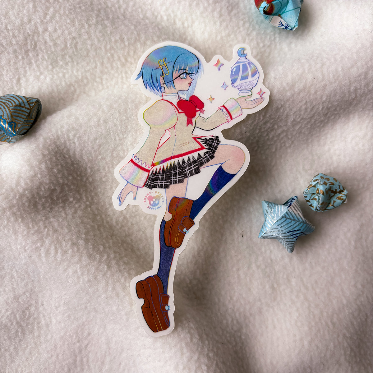 SCHOOL UNIFORM SAYAKA MATTE TRANSPARENT STICKER