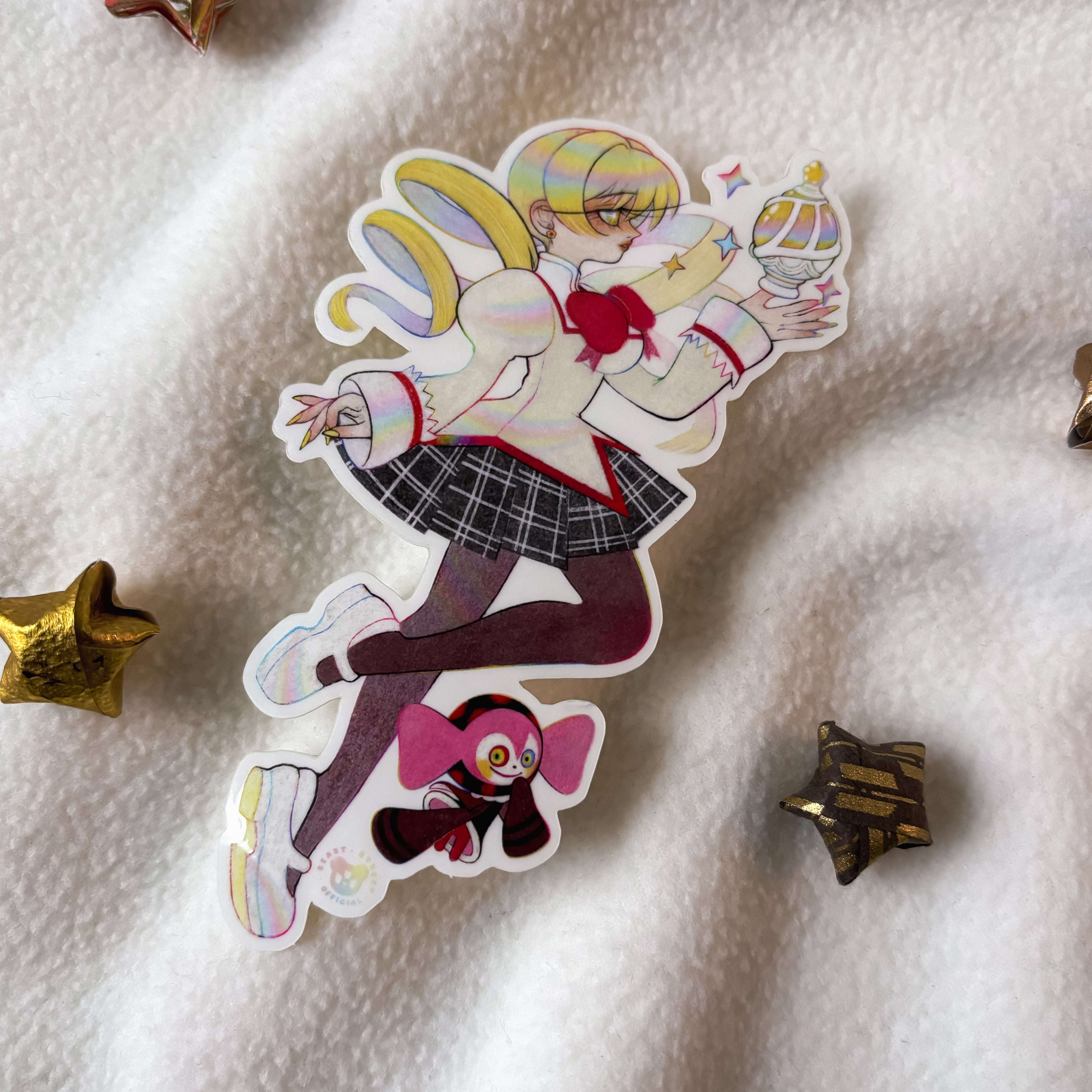 SCHOOL UNIFORM TOMOE MATTE TRANSPARENT STICKER