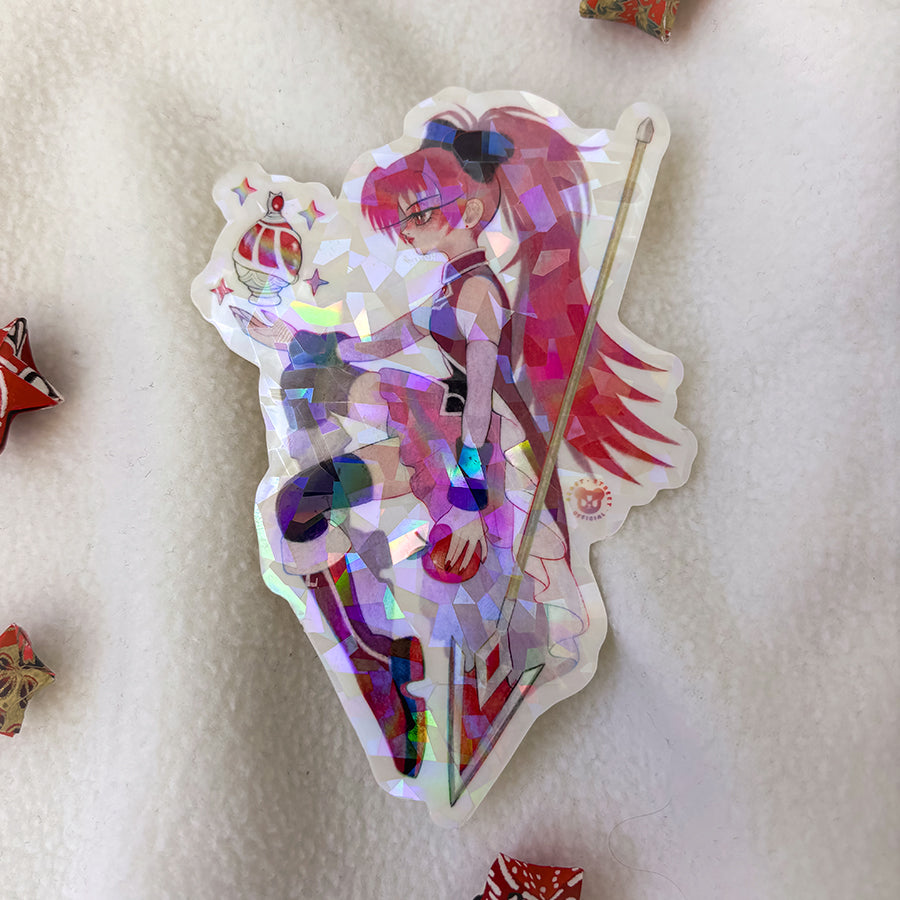 MAGICAL GIRL KYOKO SPARKLE TRANSPARENT STICKER