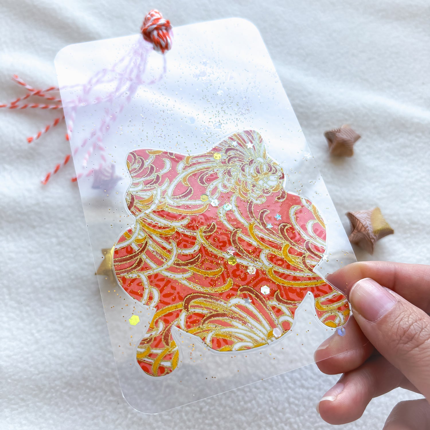 SAILOR VENUS DARUMA CLEAR HANDMADE BOOKMARK