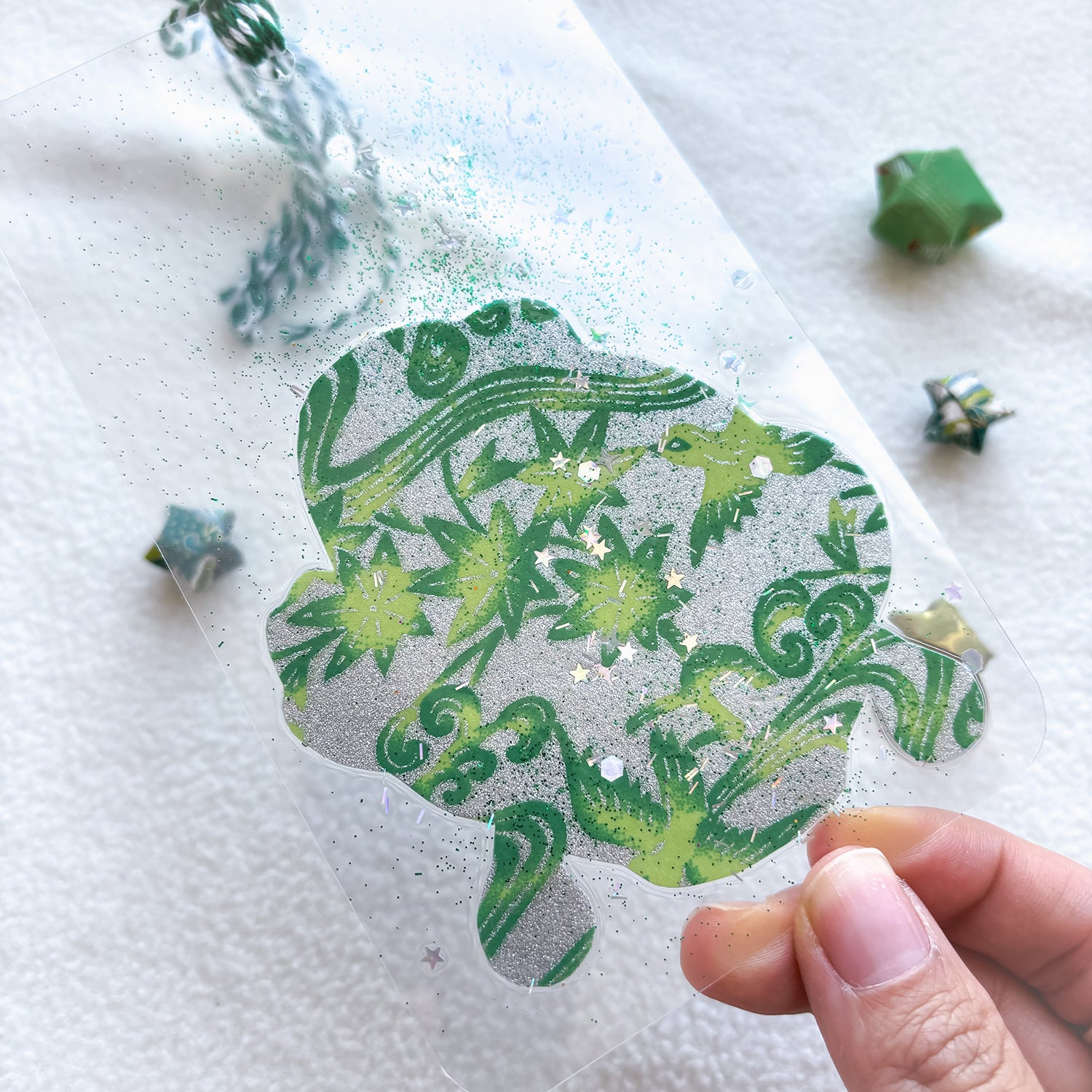 SAILOR JUPITER DARUMA CLEAR HANDMADE BOOKMARK