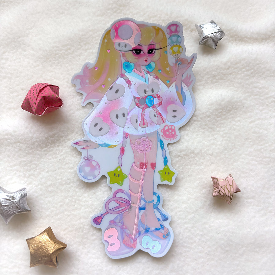 MATSURI HEART PEACH STICKER