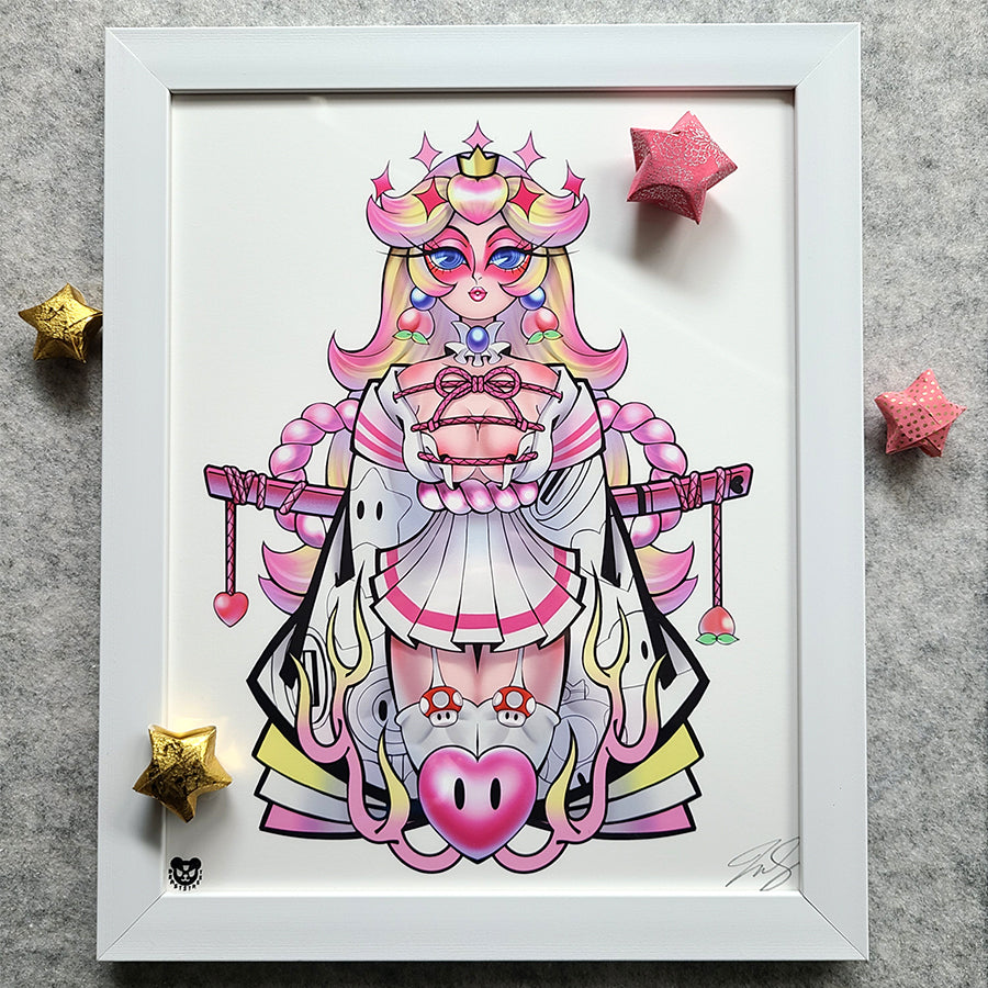 PEACH PORTRAIT PRINT