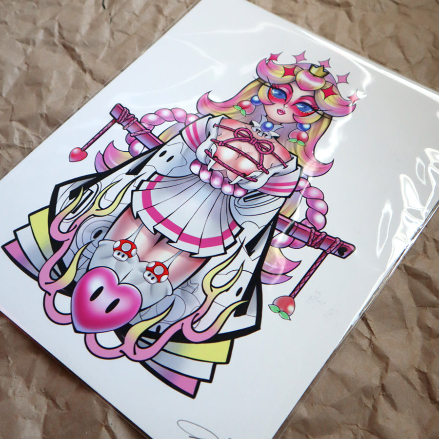 PEACH PORTRAIT PRINT