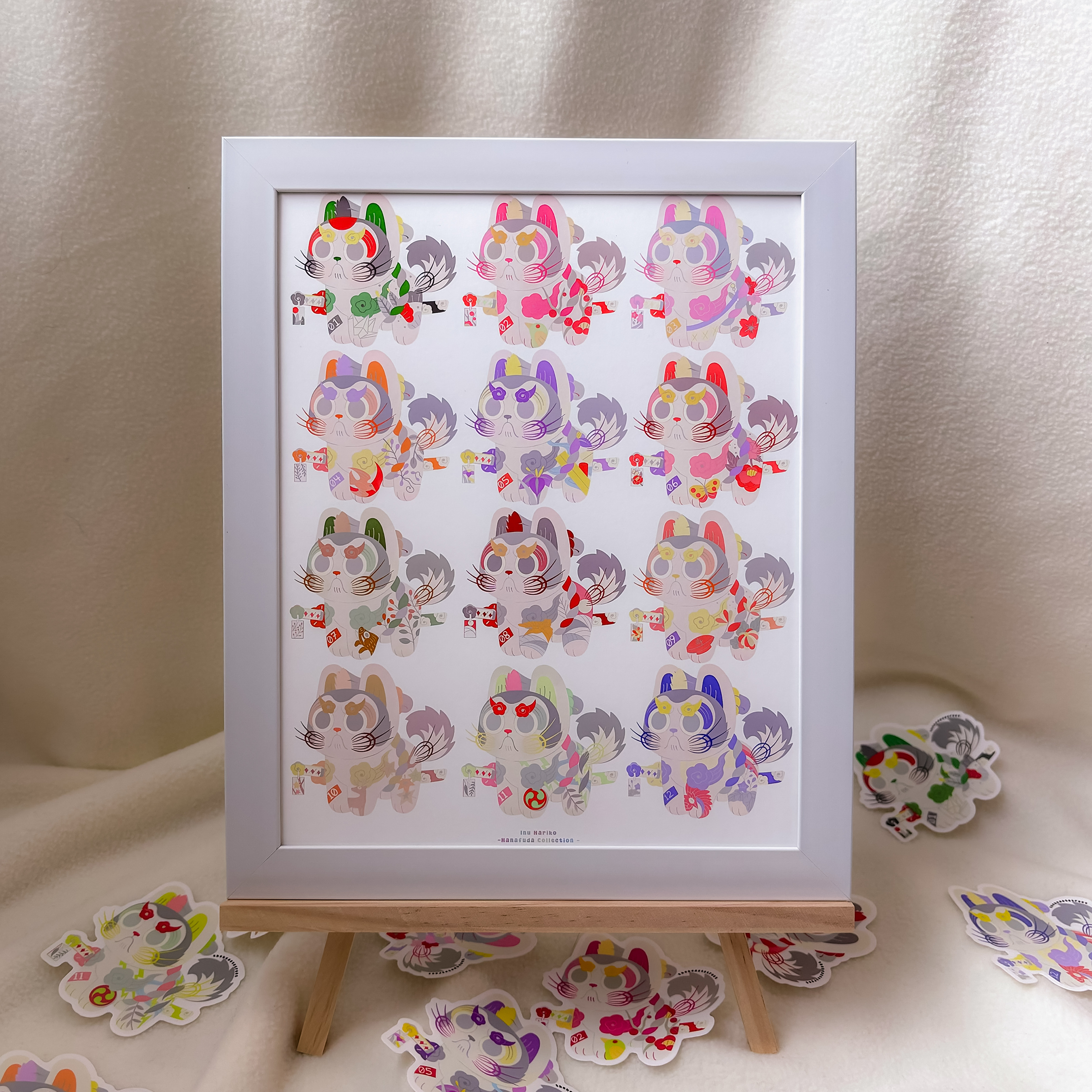 ALL HANAFUDA INU HARIKO PRINT