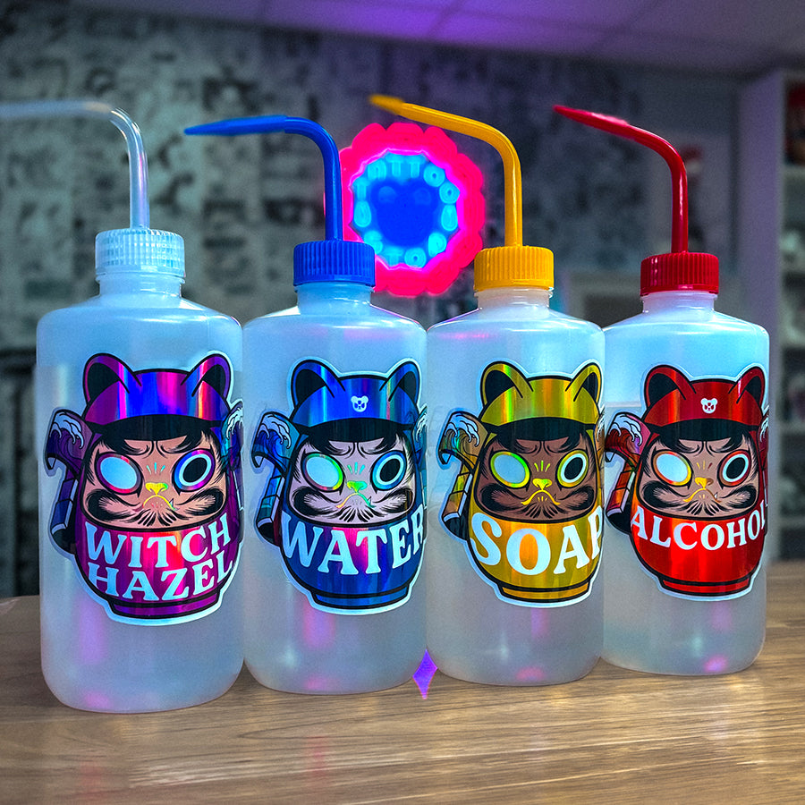 DARUMA TATTOO BOTTLE STICKER SET