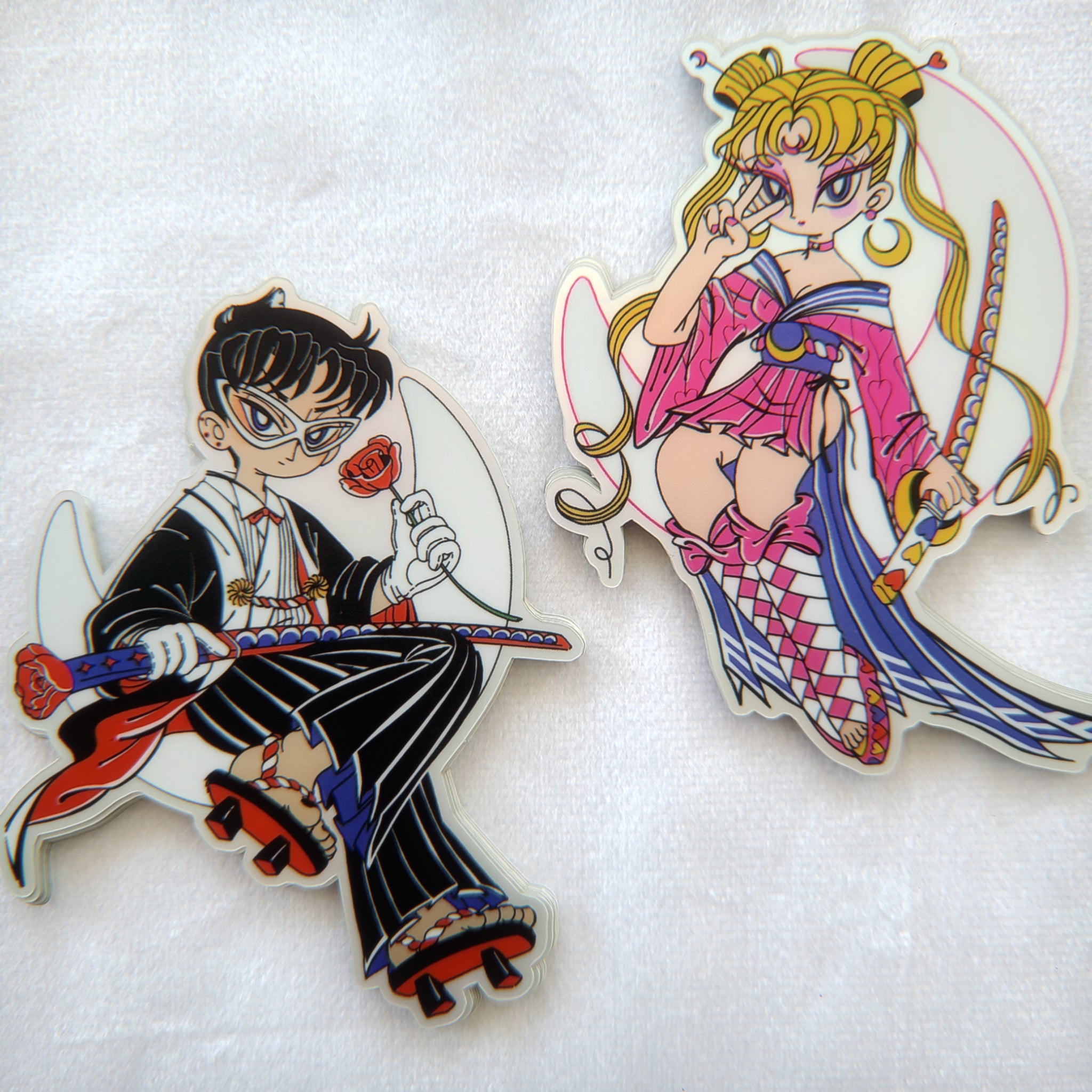 SAMURAI MOON STICKER SET