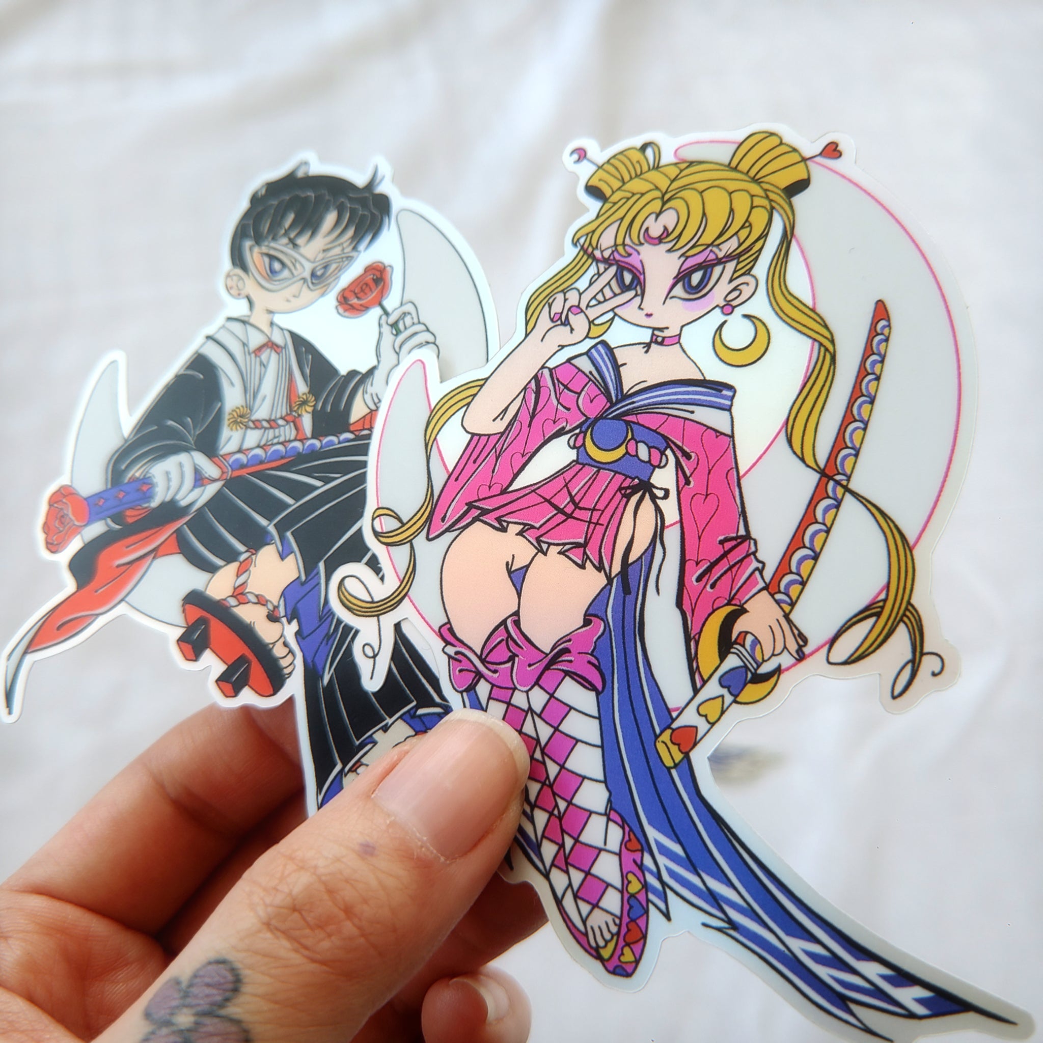 SAMURAI MOON STICKER SET