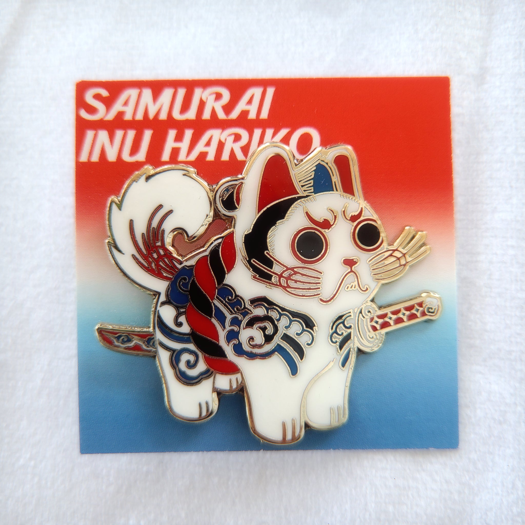 SAMURAI INU HARIKO ENAMEL PIN