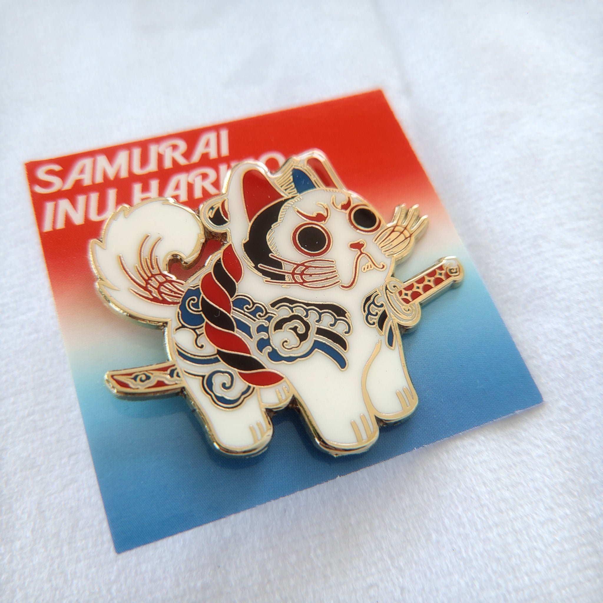 SAMURAI INU HARIKO ENAMEL PIN