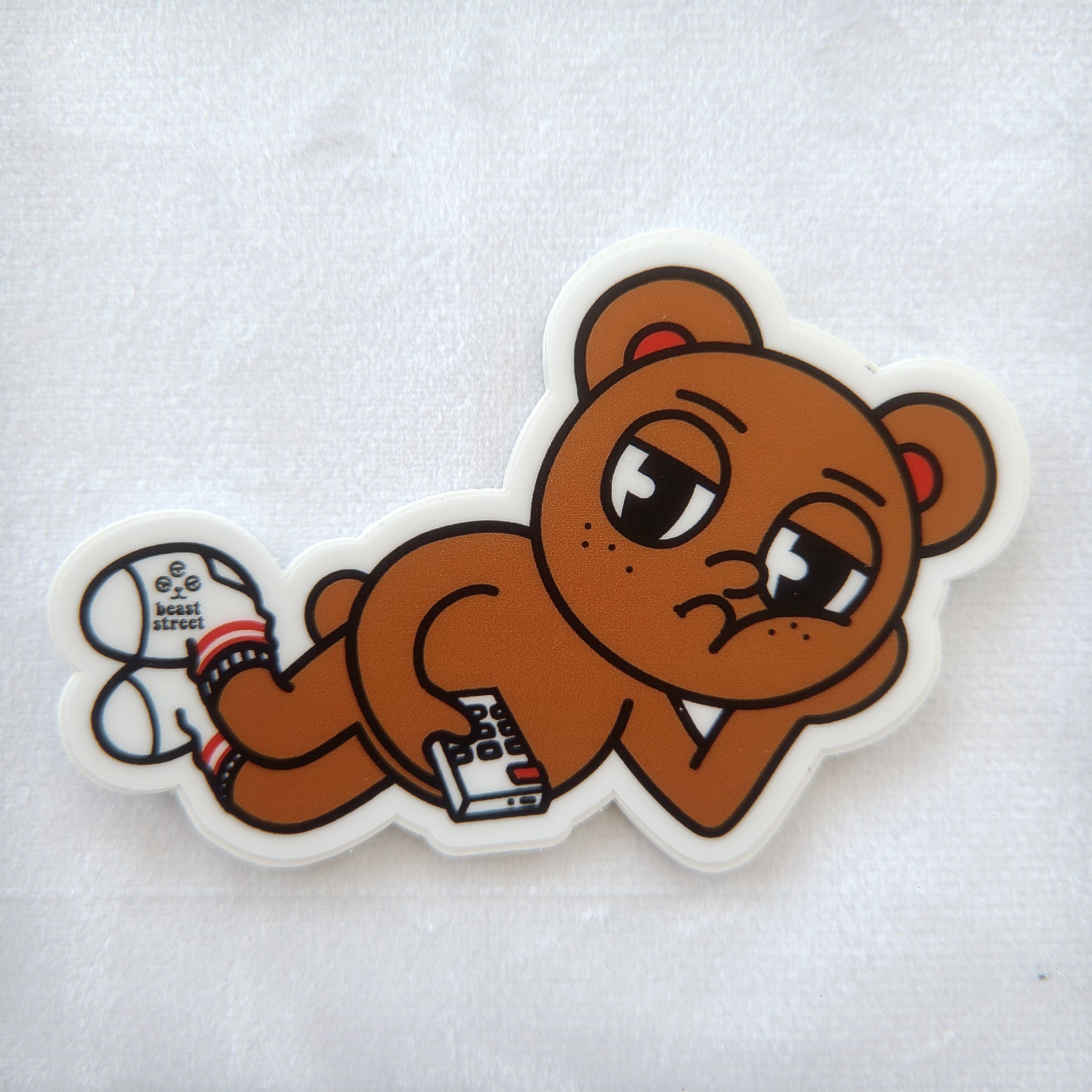 LAZY BEAR STICKER