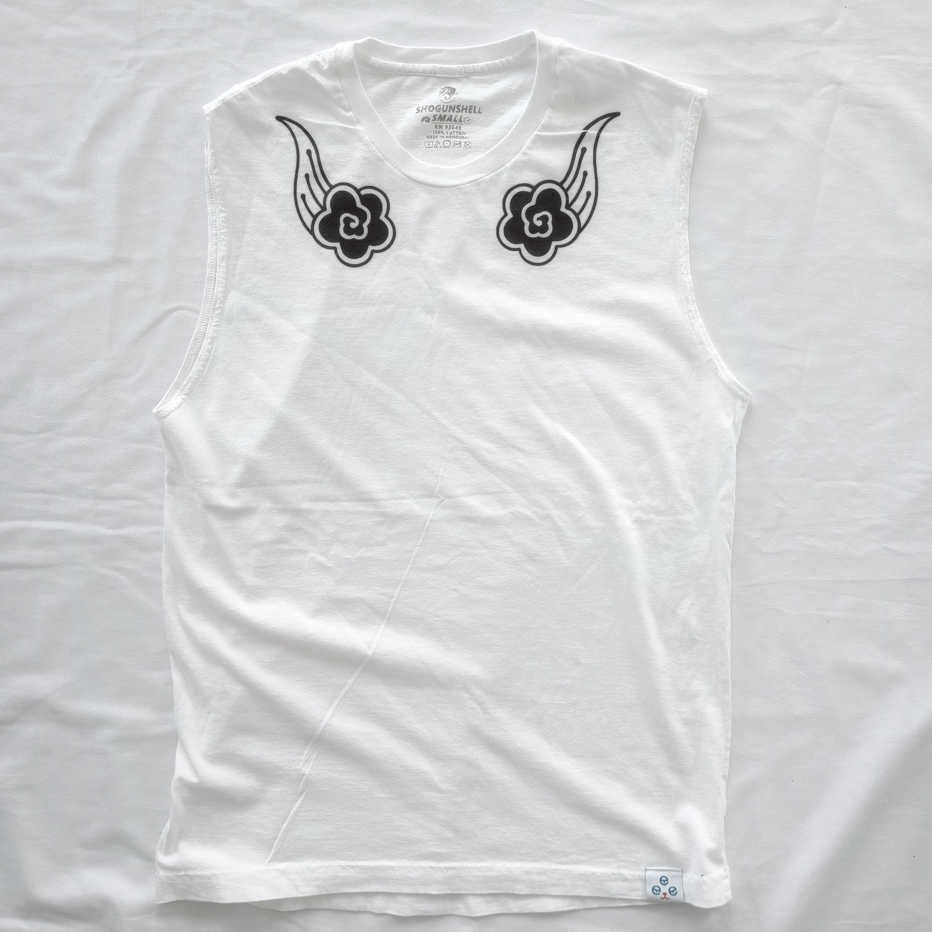 CLOUD BLOSSOM MUSCLE T (WHITE)