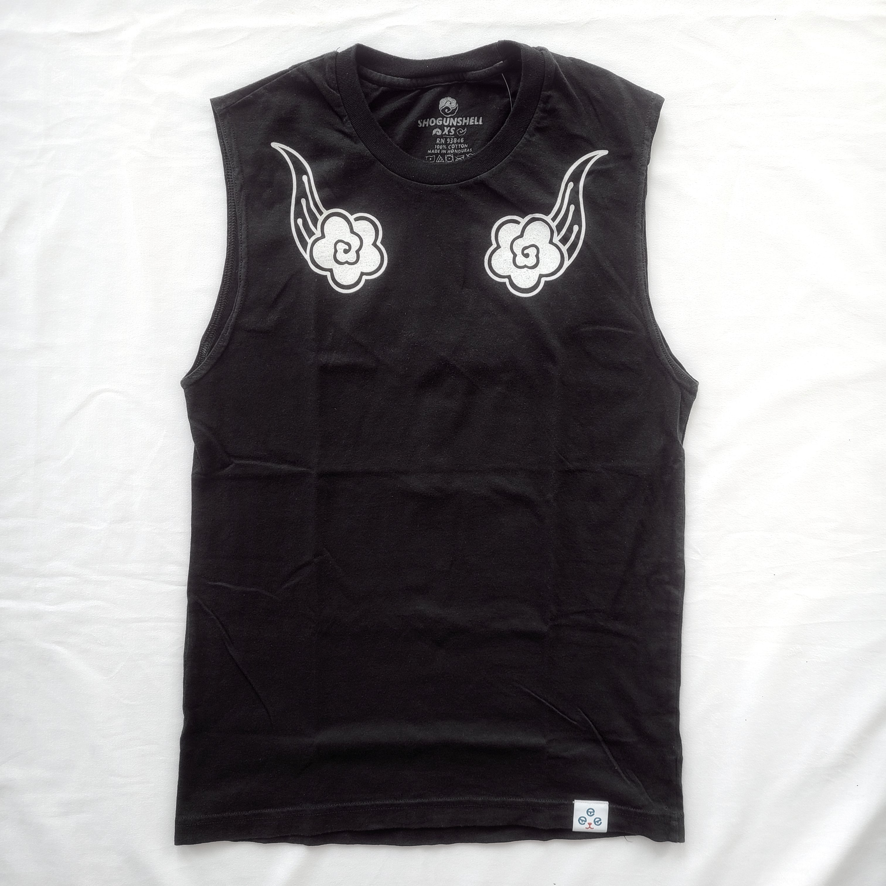 CLOUD BLOSSOM MUSCLE T (BLACK)