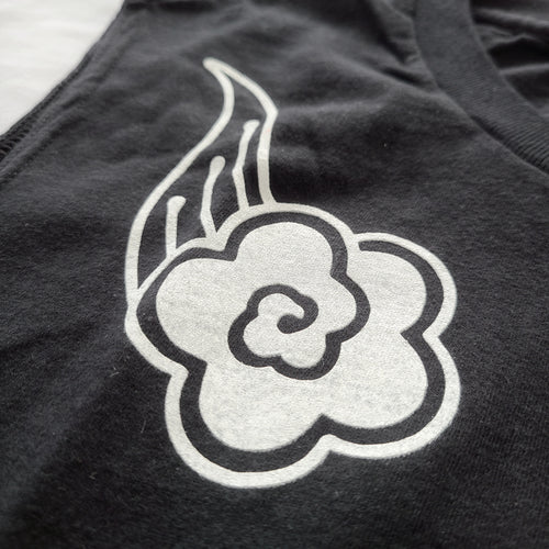 CLOUD BLOSSOM MUSCLE T (BLACK)