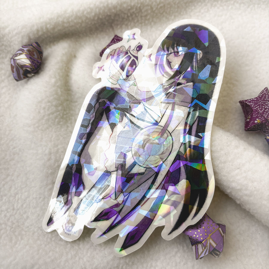 MAGICAL GIRL HOMURA SPARKLE TRANSPARENT STICKER