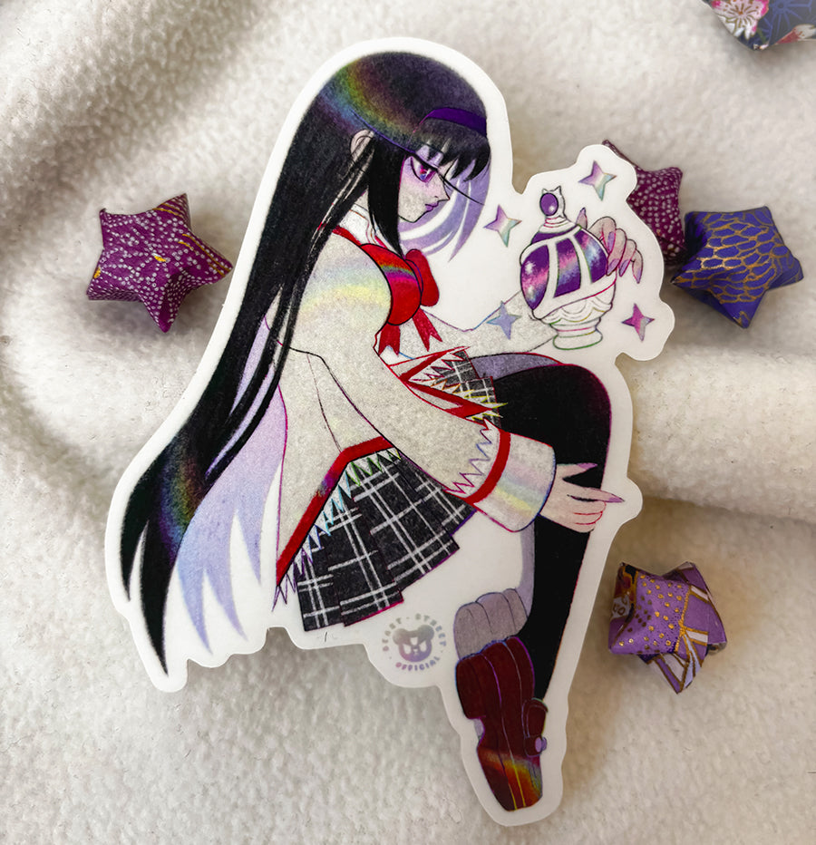 SCHOOL UNIFORM HOMURA MATTE TRANSPARENT STICKER