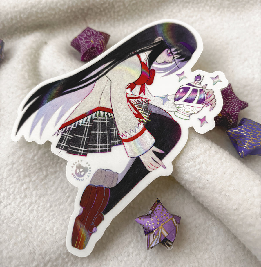 SCHOOL UNIFORM HOMURA MATTE TRANSPARENT STICKER