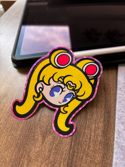 TOON HEAD MOON STICKER