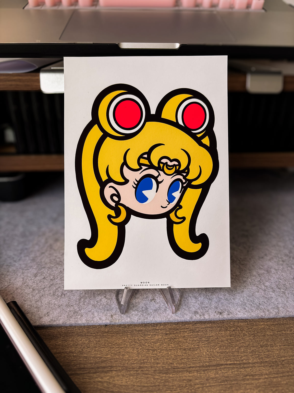 TOON HEAD MOON MINI PRINT