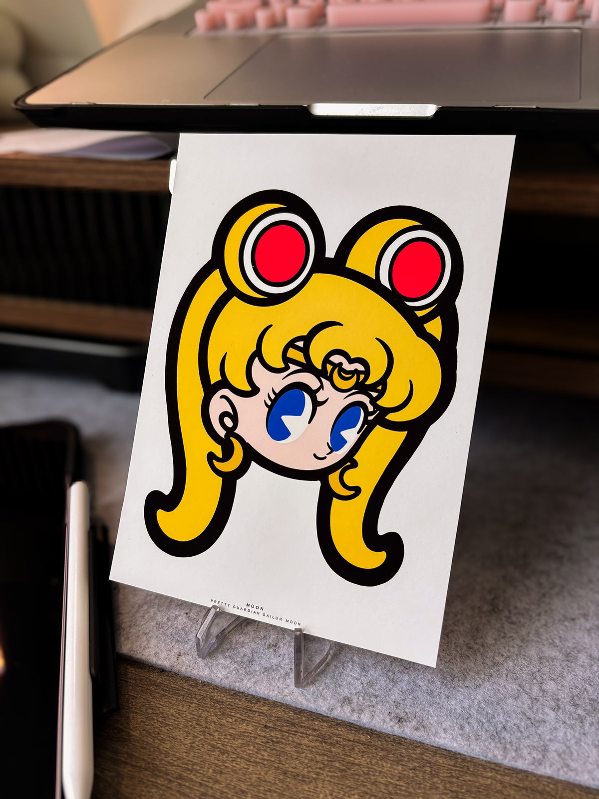 TOON HEAD MOON MINI PRINT