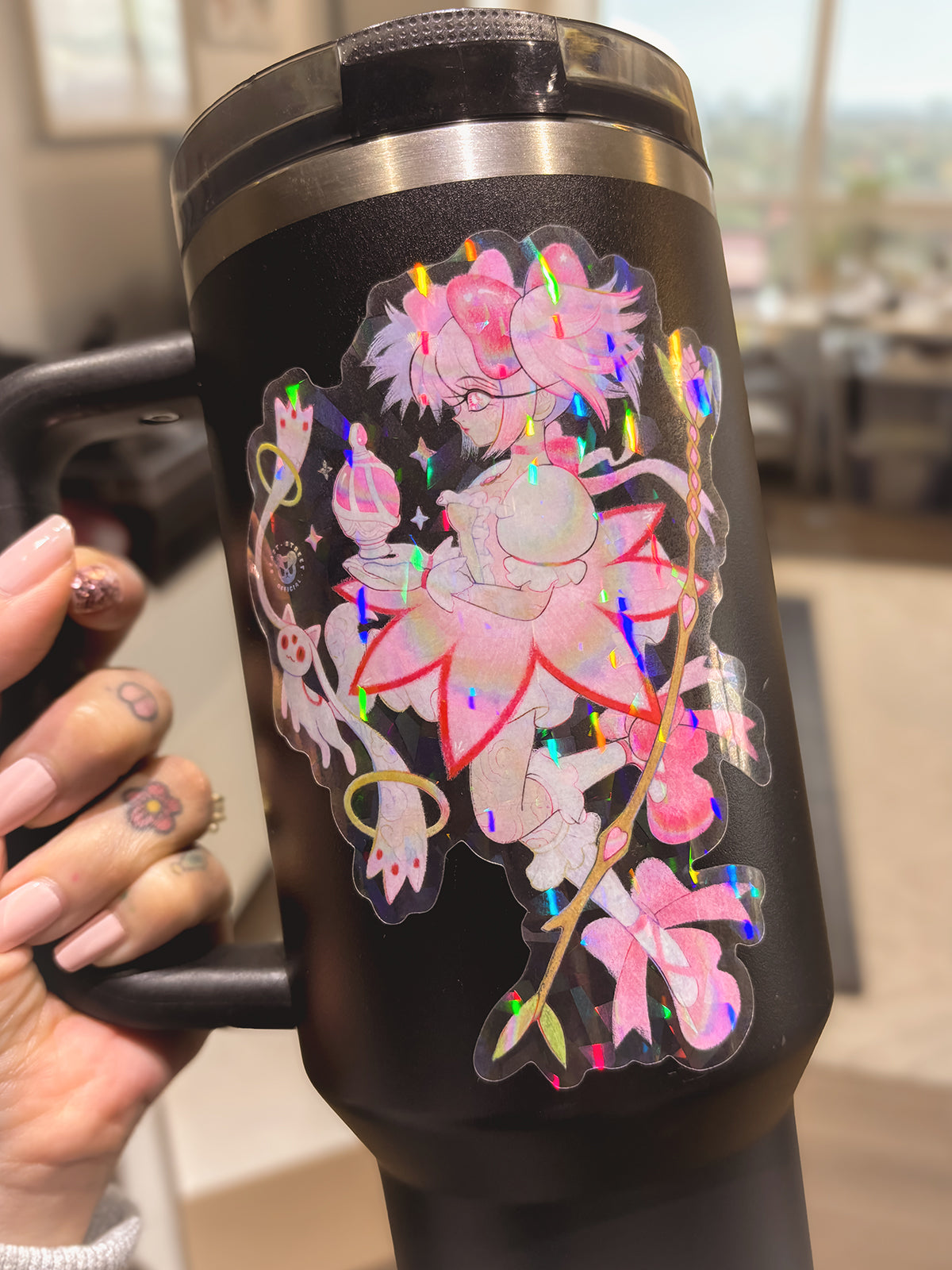 MAGICAL GIRL MADOKA SPARKLE TRANSPARENT STICKER