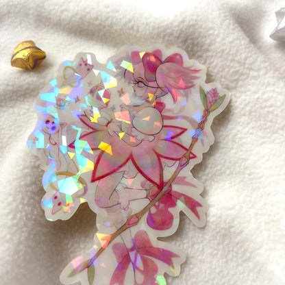 MAGICAL GIRL MADOKA SPARKLE TRANSPARENT STICKER