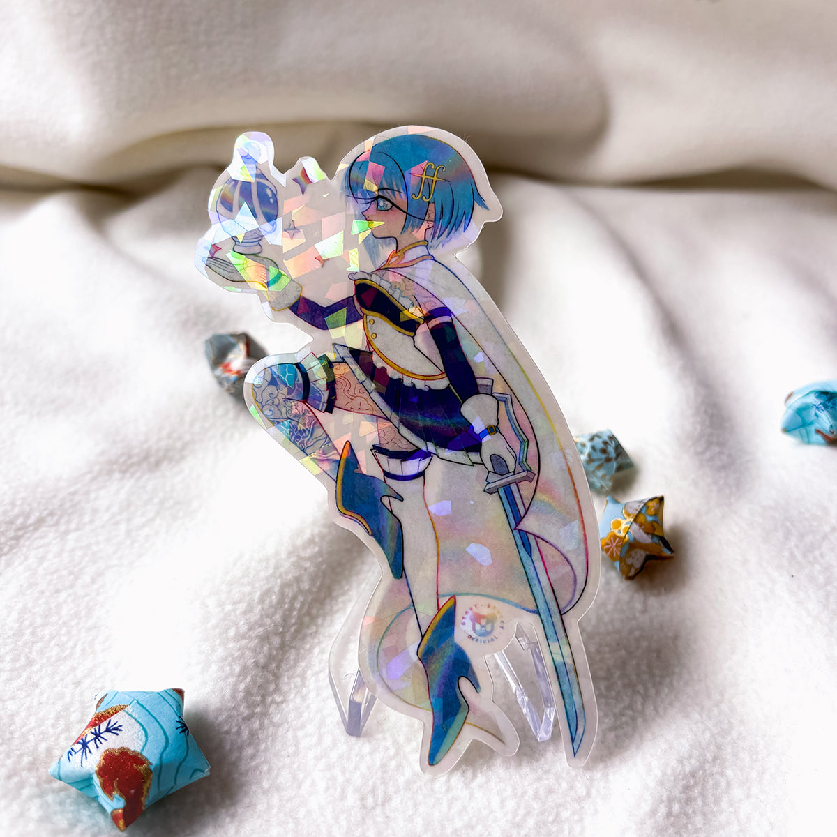 MAGICAL GIRL SAYAKA SPARKLE TRANSPARENT STICKER