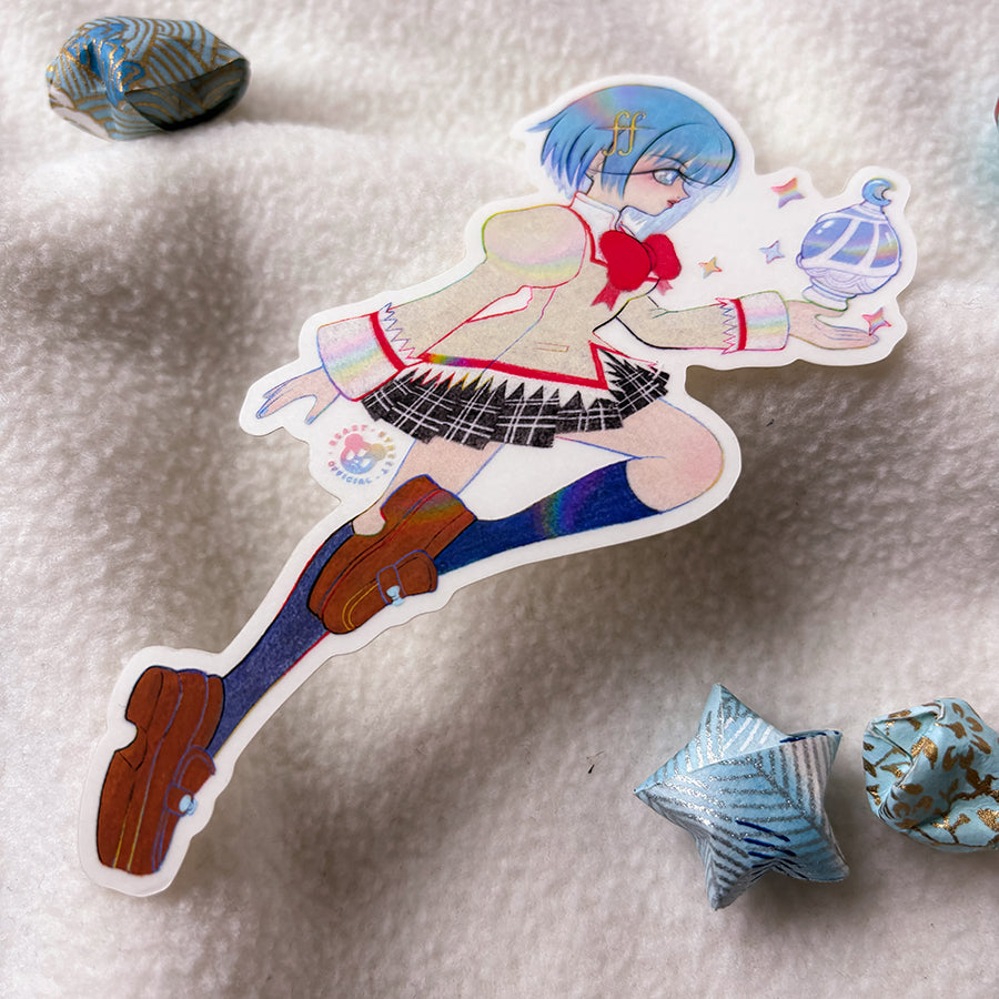 SCHOOL UNIFORM SAYAKA MATTE TRANSPARENT STICKER