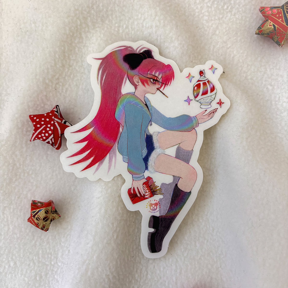 SCHOOL UNIFORM KYOKO MATTE TRANSPARENT STICKER