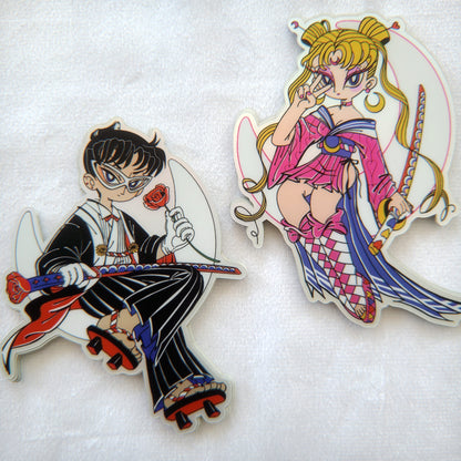 SAMURAI MOON STICKER SET